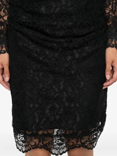 Chiara Boni La Petite Robe Lace Long-sleeve Midi Dress
