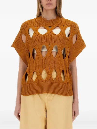 Alysi Hollow Knit Sweater