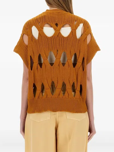 Alysi Hollow Knit Sweater