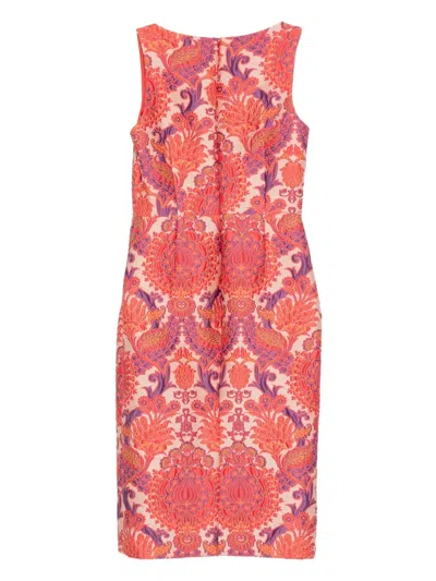 Etro Sleeveless Brocade Sheath Dress
