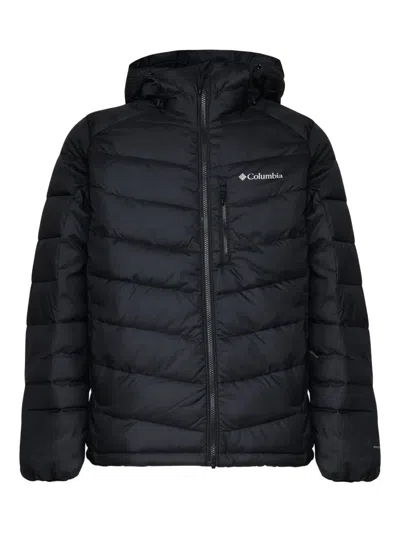 Columbia Logo-print Hooded Padded Jacket In Black