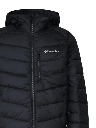 Columbia Logo-print Hooded Padded Jacket In Black