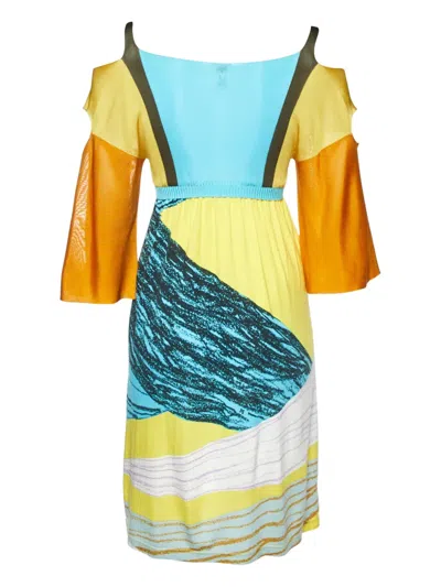 Pre-owned Missoni Colour-block Cut-out Dress