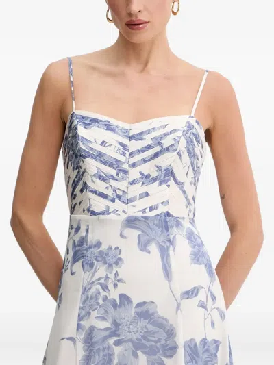 Guess Usa Floral-print Maxi Dress In White