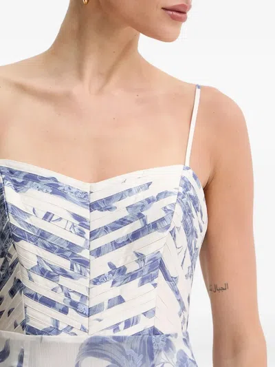 Guess Usa Floral-print Maxi Dress In White