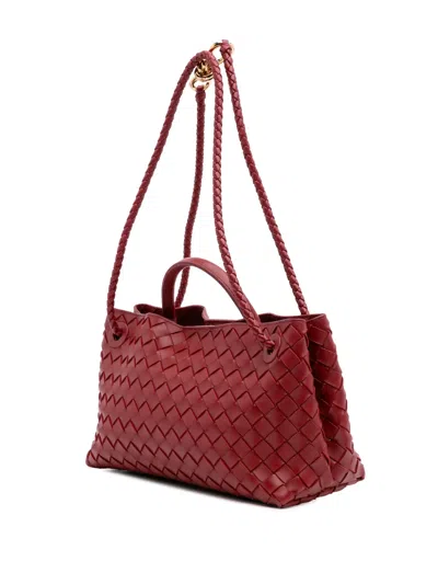 Pre-owned Bottega Veneta 2012-2025 Lambskin Intrecciato East West Andiamo Top Handle Bag Satchel