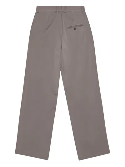 Remain Birger Christensen Pleated Back-pocket Trousers In Gray