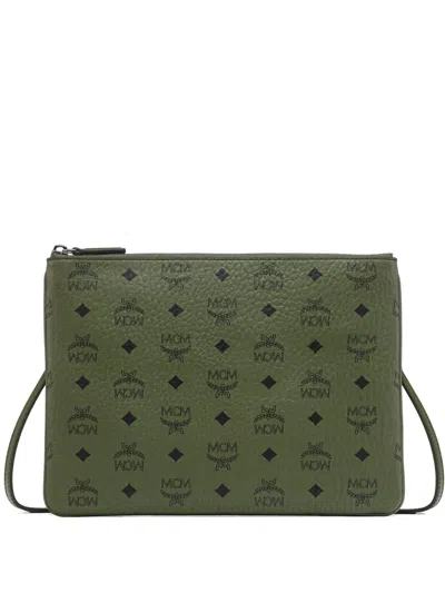 Mcm Crossbody Pouch In Visetos Original