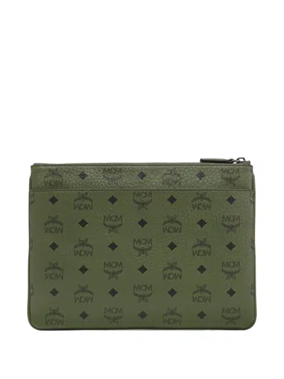 Mcm Crossbody Pouch In Visetos Original