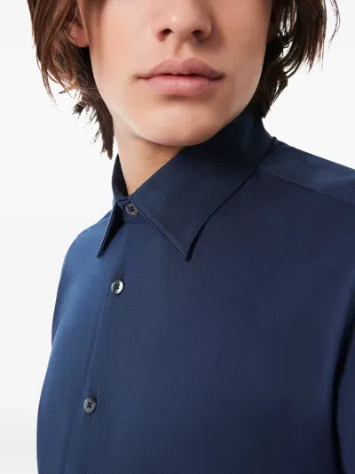 Rrd Long-sleeve Button-down Shirt In Blue