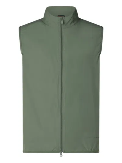 Save The Duck Zip-front Vest In Green