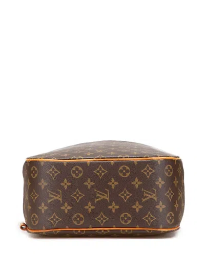 Pre-owned Louis Vuitton 2001 Monogram Sac A Dos Packall Satchel In Brown