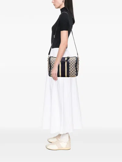 Pre-owned Gucci 2000-2015 Gg Canvas Web Joy Boston Bag Satchel