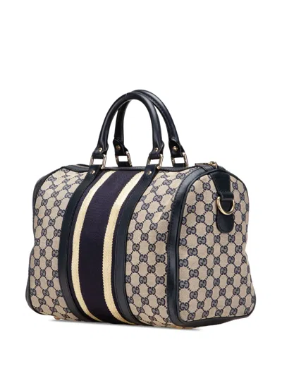 Pre-owned Gucci 2000-2015 Gg Canvas Web Joy Boston Bag Satchel