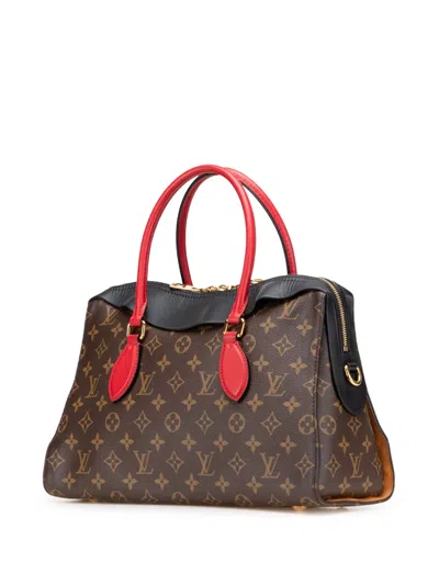 Pre-owned Louis Vuitton 2017 Monogram Tuileries Satchel In Brown