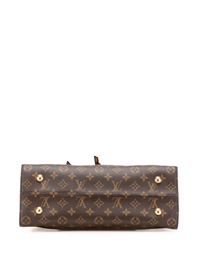 Pre-owned Louis Vuitton 2017 Monogram Tuileries Satchel In Brown