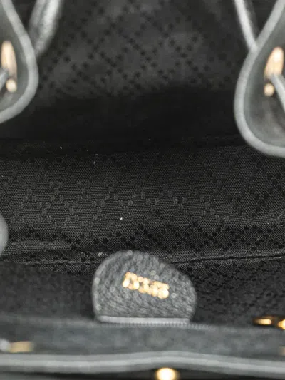 Pre-owned Gucci 2000-2015 Suede Bamboo Backpack In Black