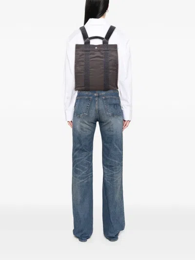 Pre-owned Hermes 1990-2010 Canvas Herline Mm Backpack
