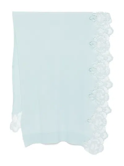 Ermanno Scervino Lace-trimmed Cashmere Scarf