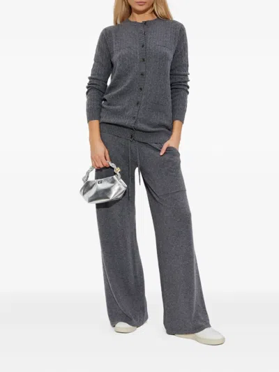 Lisa Yang Cable-knit Cashmere Cardigan In Gray
