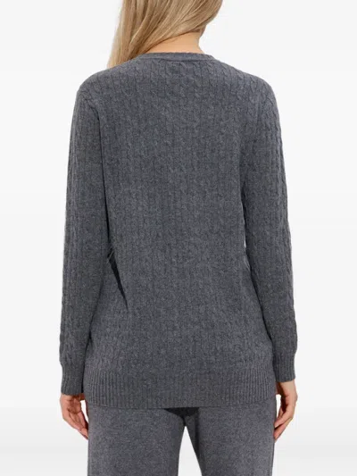 Lisa Yang Cable-knit Cashmere Cardigan In Gray