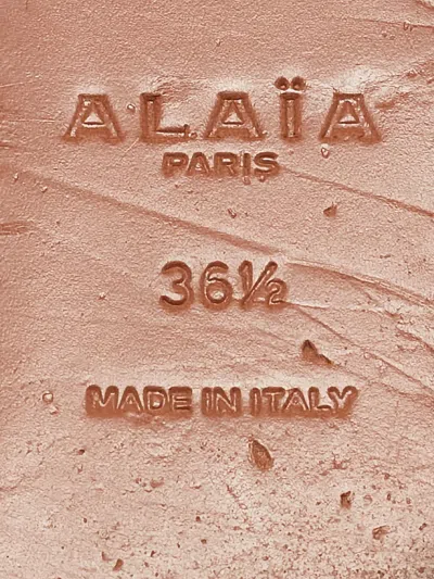 Pre-owned Alaïa Suede Slides In Black