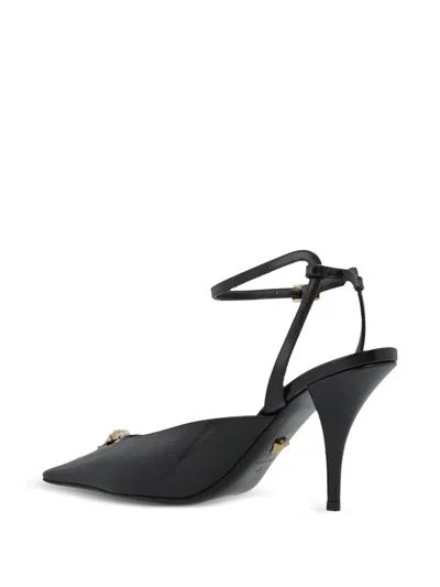 Versace 85mm Medusa-embellished Pointed-toe Pumps