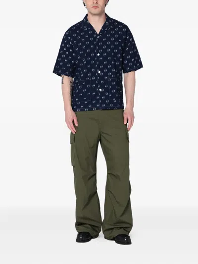 Needles Short-sleeve Shirt In Blue