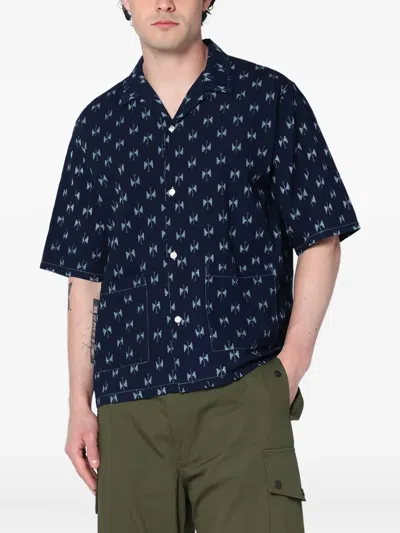 Needles Short-sleeve Shirt In Blue