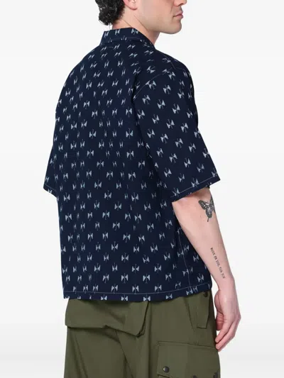Needles Short-sleeve Shirt In Blue