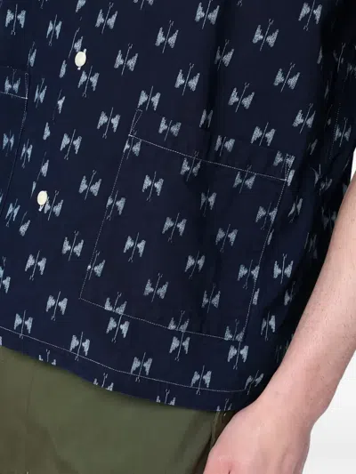 Needles Short-sleeve Shirt In Blue