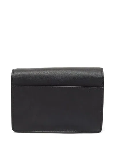 Pre-owned Michael Kors Vintage Leather Crossbody Bag In Black