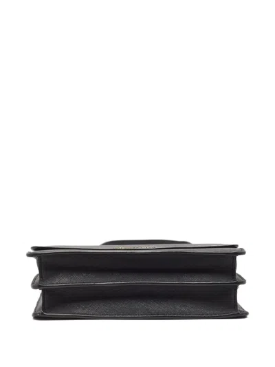 Pre-owned Michael Kors Vintage Leather Crossbody Bag In Black