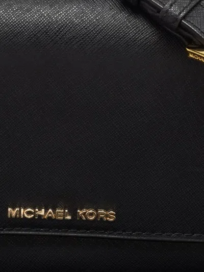 Pre-owned Michael Kors Vintage Leather Crossbody Bag In Black