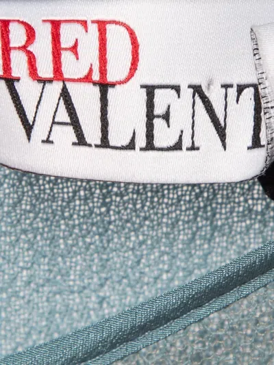 Pre-owned Valentino Wool Ruffled Dress In Blue
