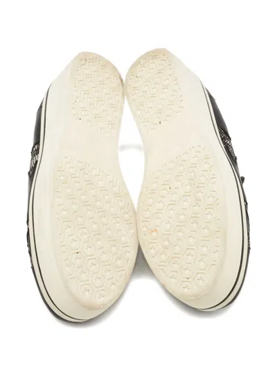 Pre-owned Stella Mccartney Star Platform Sneakers In Black