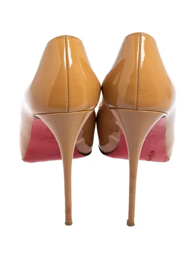 Pre-owned Christian Louboutin 2024 120mm New Very Prive Patent Leather Peep-toe Pumps