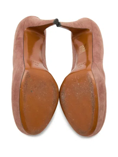 Pre-owned Gucci 115mm Suede Platform Pumps