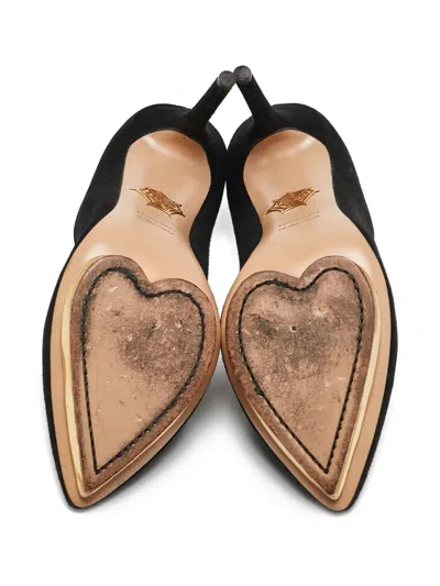 Pre-owned Charlotte Olympia 110mm Debbie Platform Suede Pumps