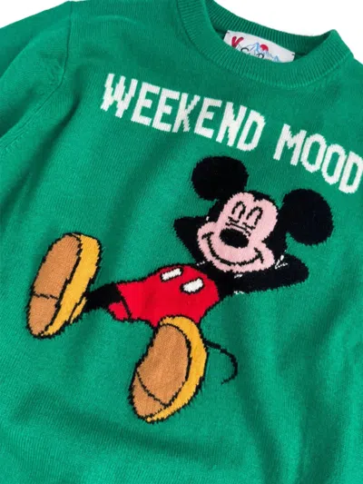 Mc2 Saint Barth Cartoon-graphic Sweater In Green