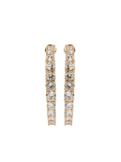 All The Luck In The World Large Gem Hoop Earrings