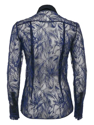 Pre-owned Roberto Cavalli Vintage  Embroidery Frill Shirt
