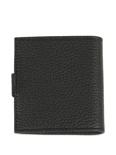 Orciani Leather Wallet In Black