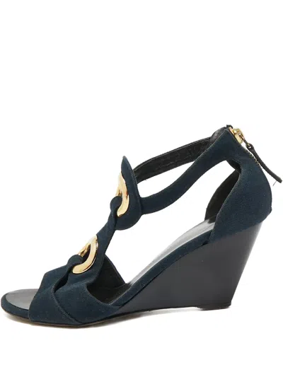Pre-owned Giuseppe Zanotti Vintage  90mm Wedge Sandals