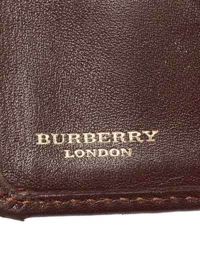 Pre-owned Burberry Buckle-flap Leather Wallet