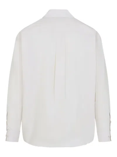 Lemaire Regular Shirt With Long Sleeves And Pointed Collar In White