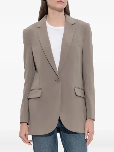 Michael Michael Kors Single-button Blazer In Brown