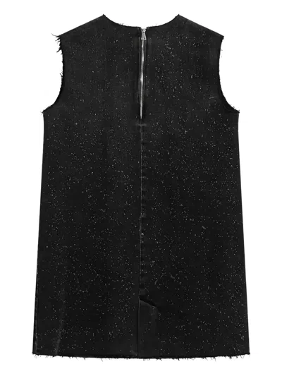 Namacheko Seams-details Sleeveless Mini Dress In Black