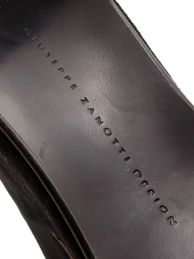 Pre-owned Giuseppe Zanotti Vintage  15mm Platform Strappy Sandals In Black