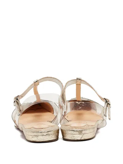Pre-owned Christian Louboutin Glitter-detailing Ballet Flats